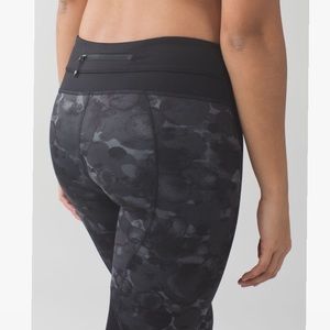 Lululemon Run Inspire Crop Poppy Petals Dark Slate